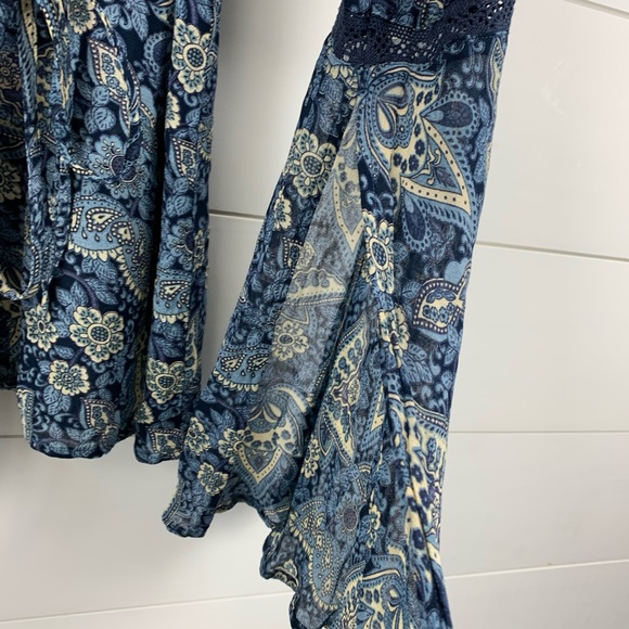 Faded Glory Boho Hippie Sheer Tunic L - Picture 3 of 8